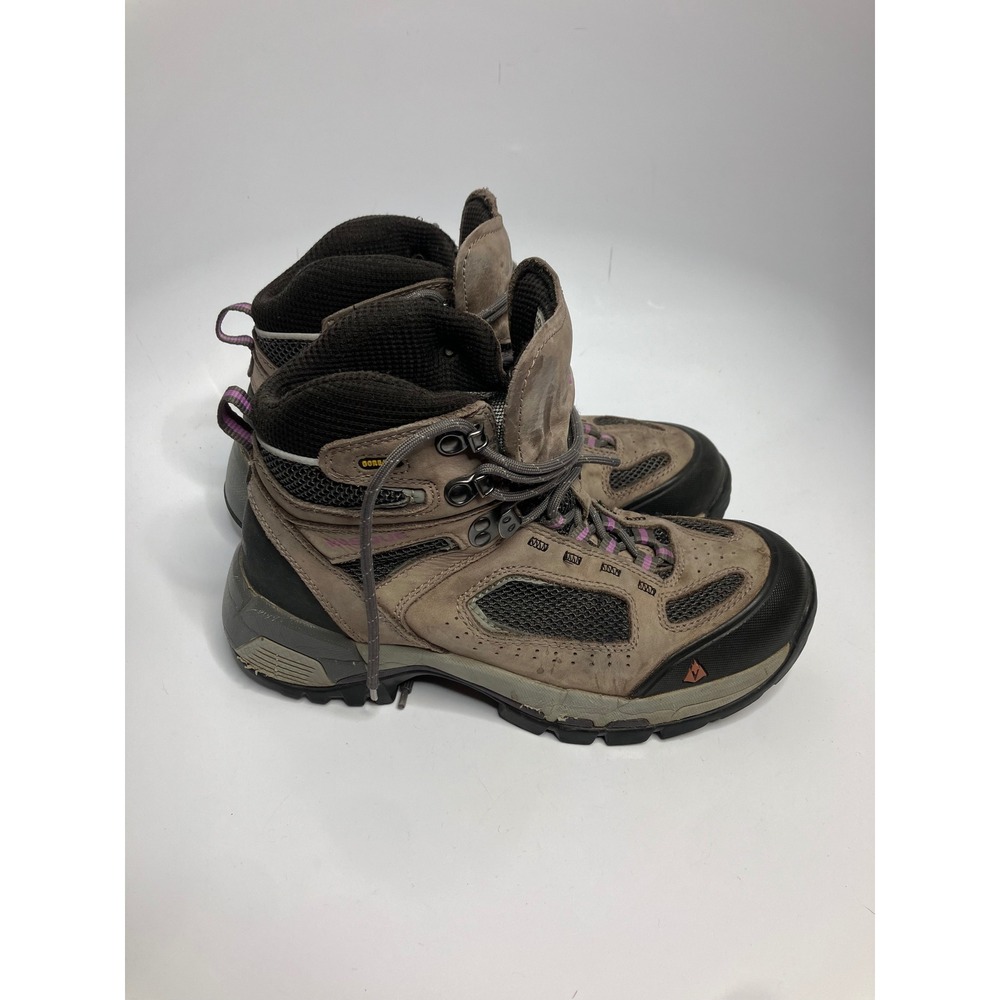 Vasque Hiking Boots Women 8.5 Brown Good Gore-Tex Vibram Leather 7479 M